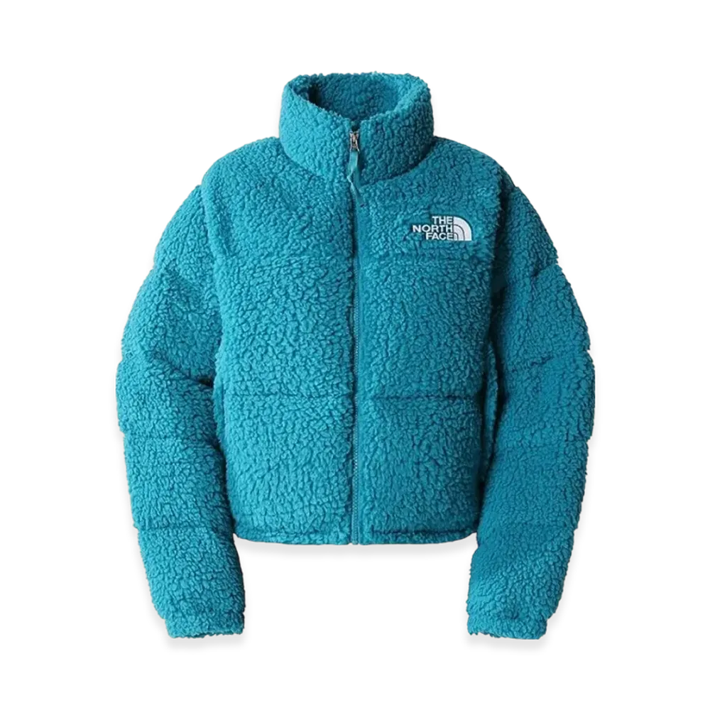 The North Face Women's High Pile Nuptse Jacket "Harbor Blue"