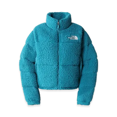 The North Face Women's High Pile Nuptse Jacket "Harbor Blue"