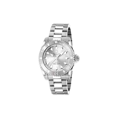 GUCCI Dive Watch With Bee 40mm "Silver"