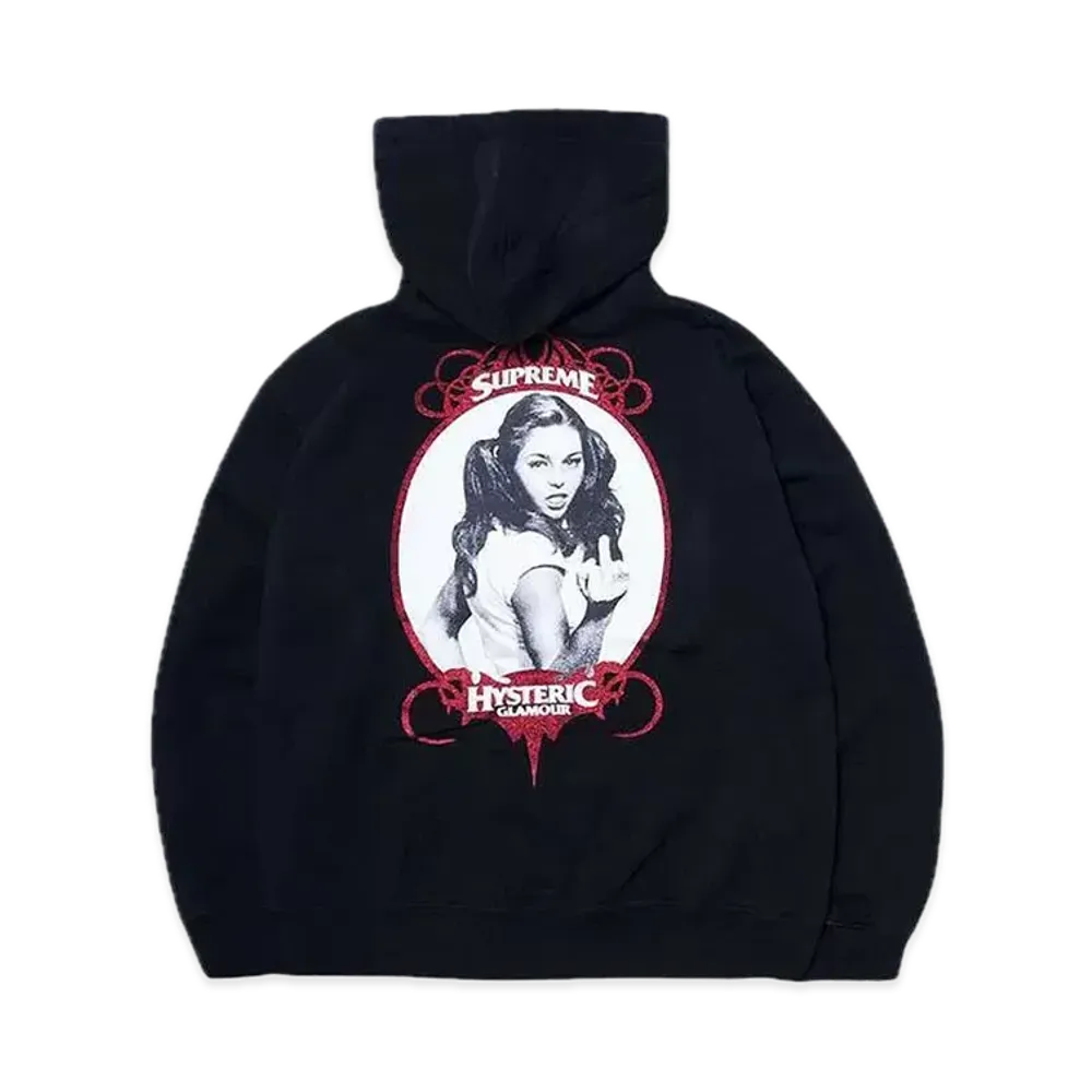 Supreme x HYSTERIC GLAMOUR Zip Up Hooded Sweatshirt "Black"
