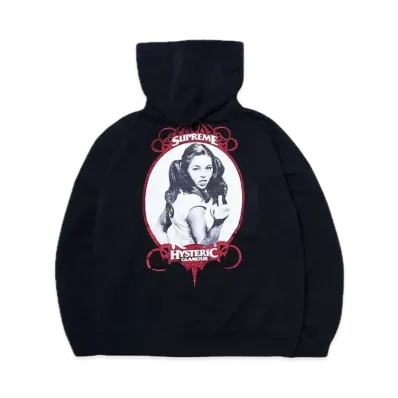 Supreme x HYSTERIC GLAMOUR Zip Up Hooded Sweatshirt "Black"