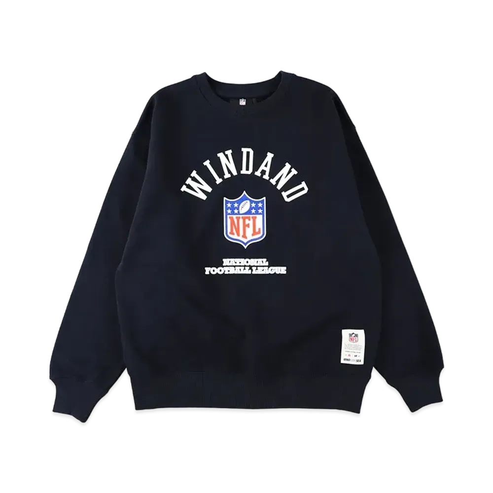 WIND AND SEA x NFL League Logo Crewneck Sweat "Navy"