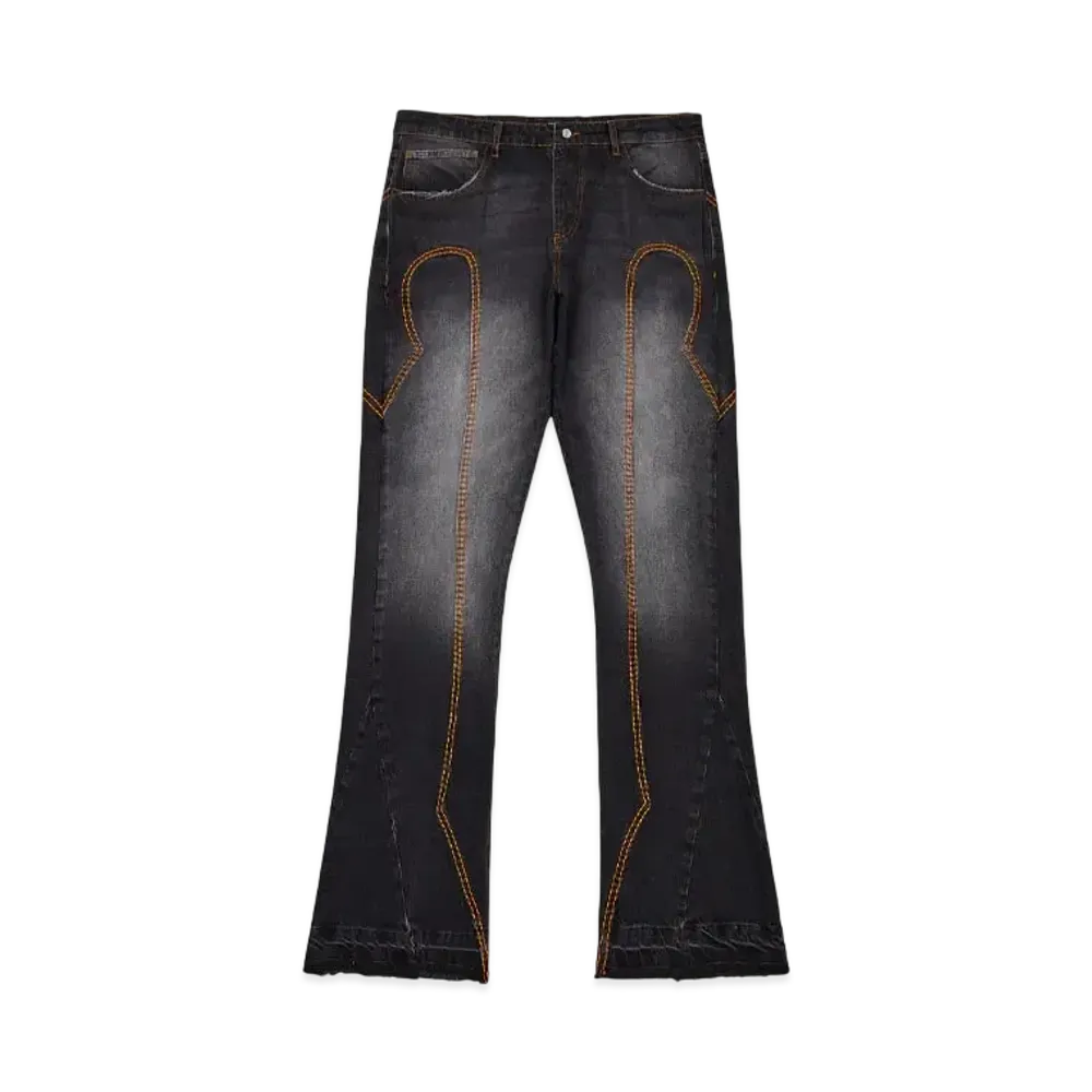 TRAPSTAR Irongate T Panel Denim Jeans "Washed Black"