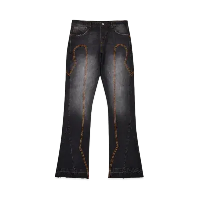 TRAPSTAR Irongate T Panel Denim Jeans "Washed Black"