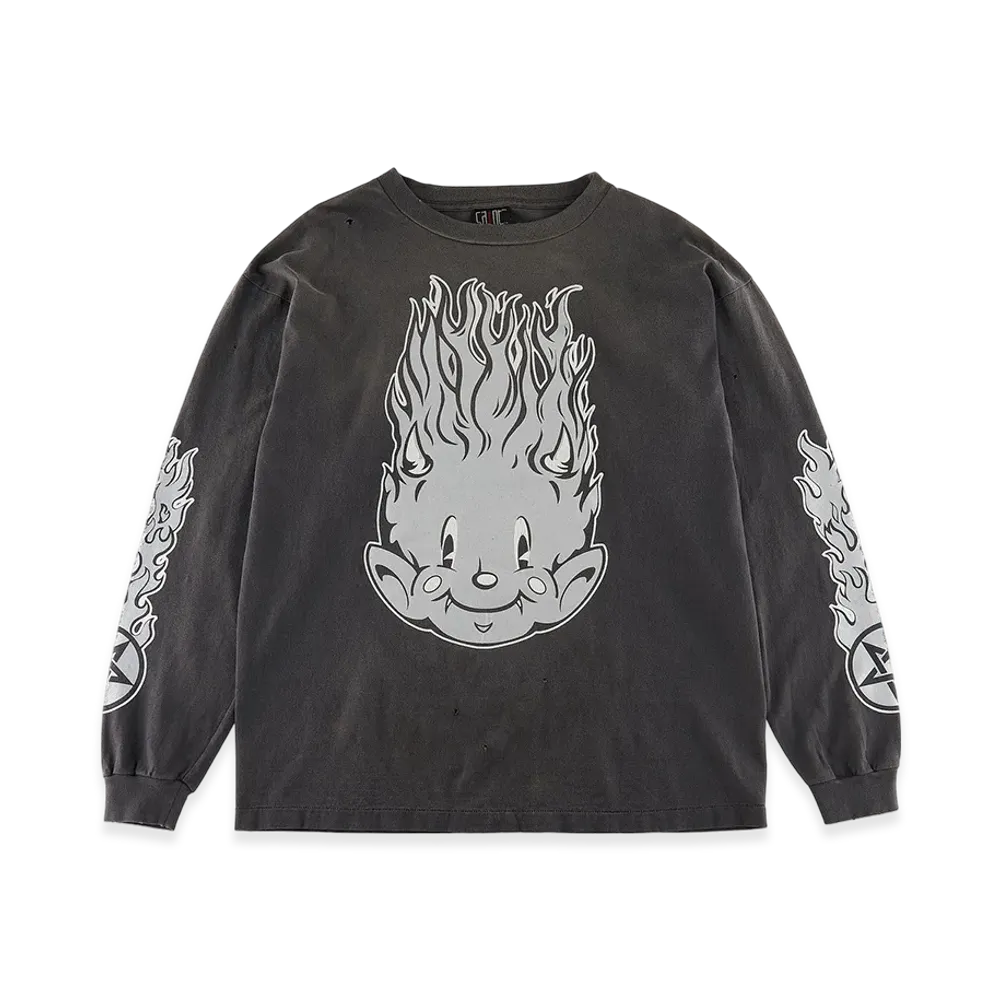 SAINT Mxxxxxx Fire Baby L/S Tee "Black"