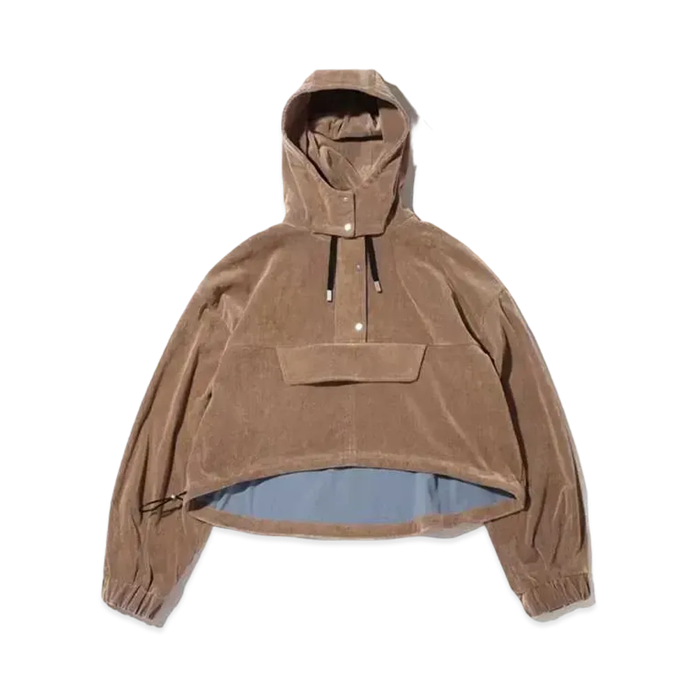 atmos pink x Riehata Corduroy Hoodie "Brown"