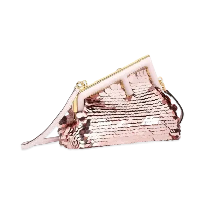 FENDI Fendi First Small Sequins Bag "Pink"
