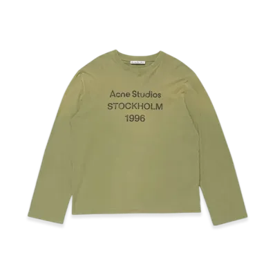 Acne Studios Logo T-Shirt - Relaxed Fit "Olive Green"