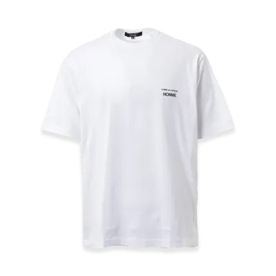 COMME des GARCONS HOMME Cotton Plain Logo T-Shirts "White"