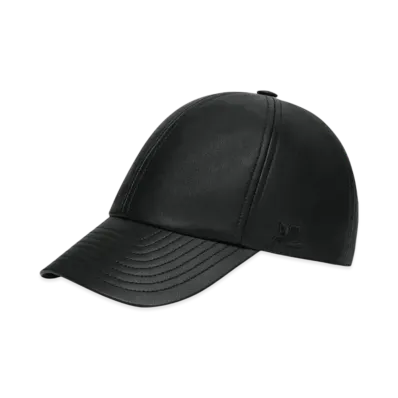 Courreges Signature AC Leather Cap "Black"