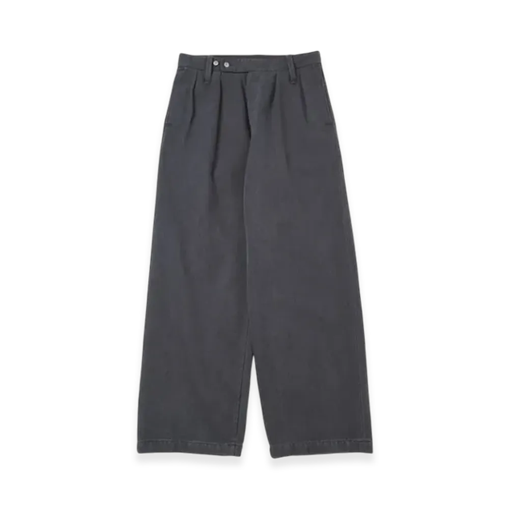 A.PRESSE Silk Cotton WW2 British Army Trousers "Black"