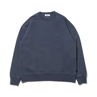 atmos Pigment Dyed Crewneck Sweatshirt "Navy"