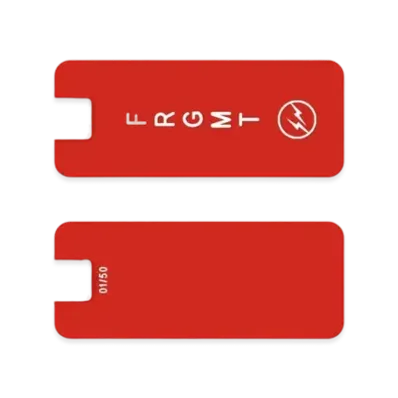 FRAGMENT CUSTOM BACK FRGMT Luggage Tag "Crimson"