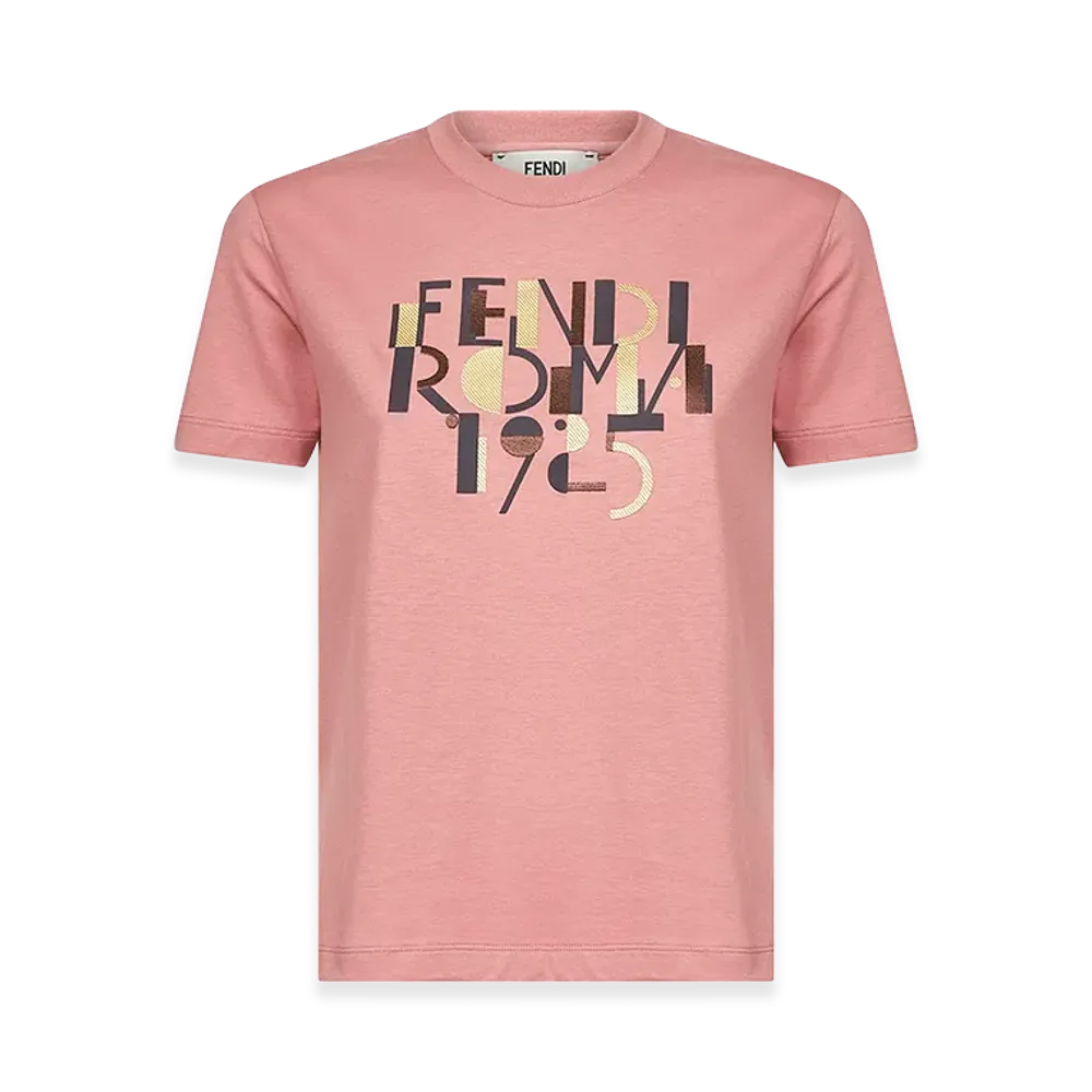 FENDI Women's Roma 1925 T-Shirt "Pink"