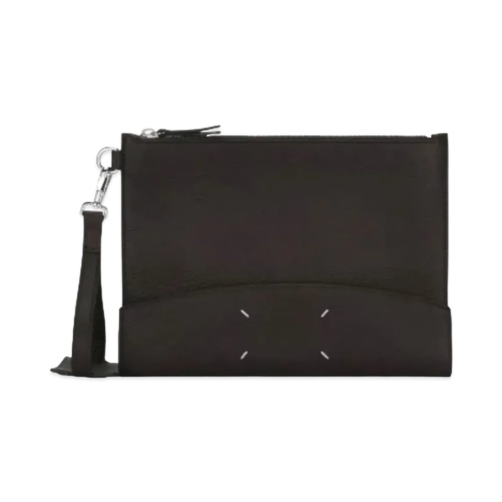 Maison Margiela Calfskin Four Stitches Handle Pouch "Brown"