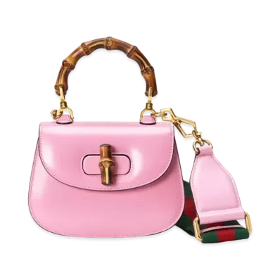 GUCCI Mini Top Handle Bag with Bamboo "Pink"
