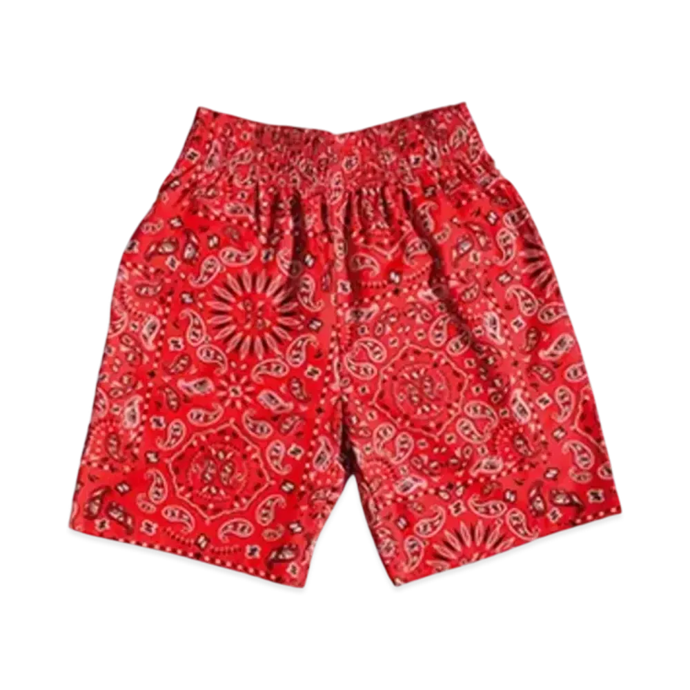 COOKMAN Chef Short Pants Checker "Paisley/Red"