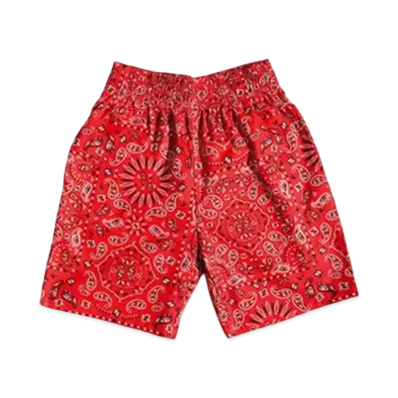COOKMAN Chef Short Pants Checker "Paisley/Red"