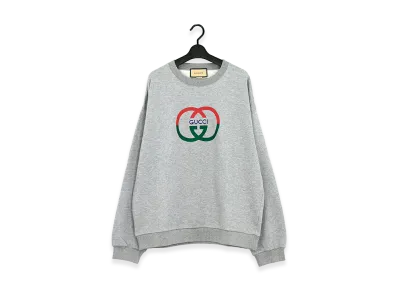 GUCCI Interlocking G Cotton Sweatshirt "Gray"