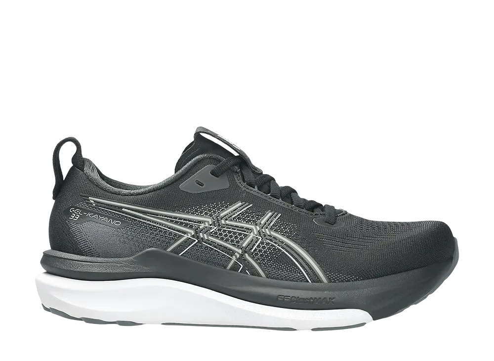 Asics Women's Gel-Kayano 33 Wide "Black/White"