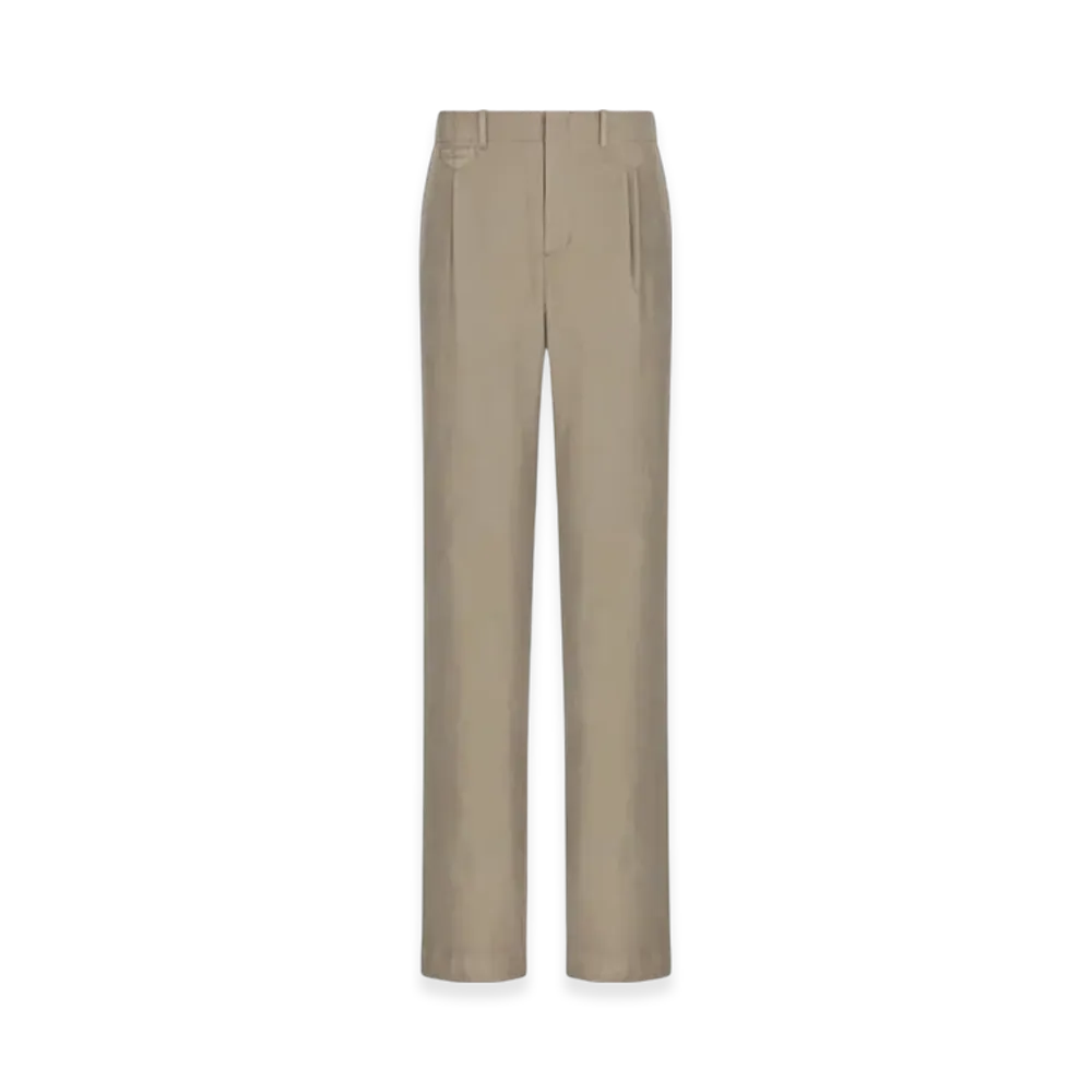 Dior x Stone Island Loose-Fit Pants Cotton-Blend Satin "Light Brown"