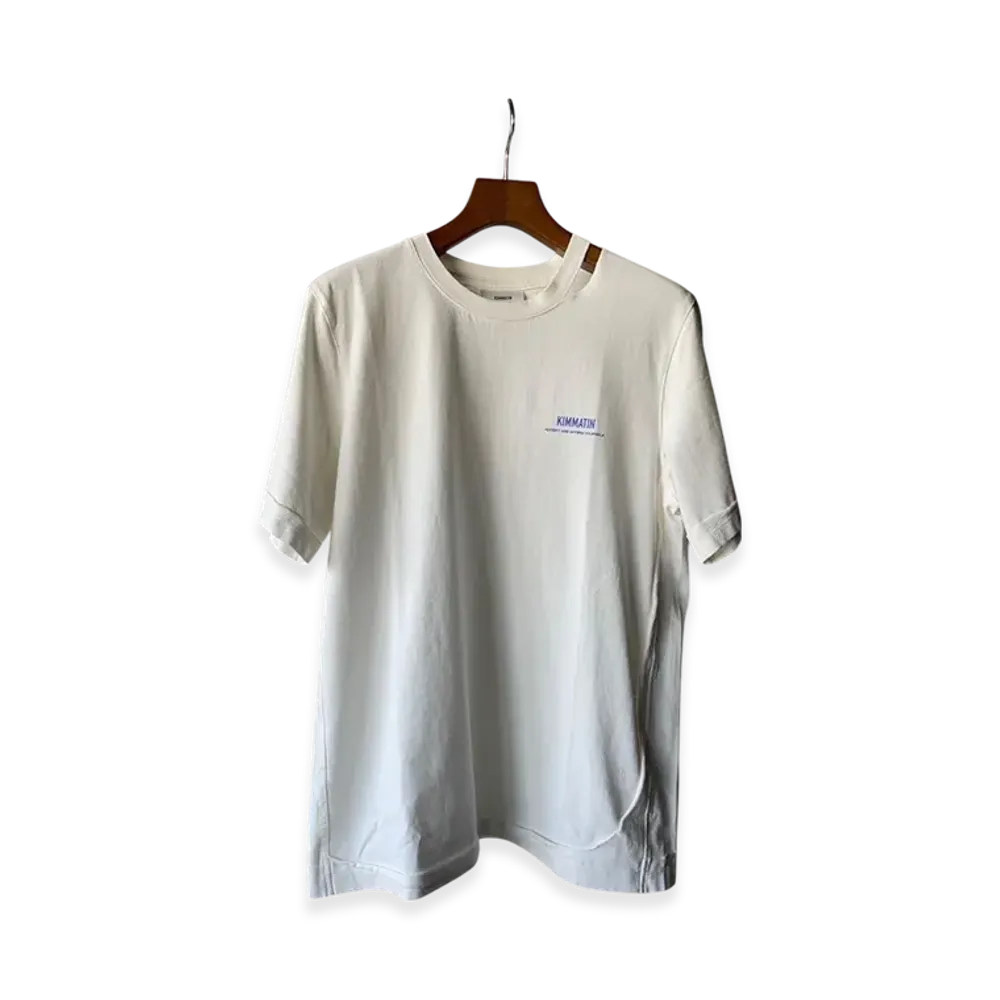 Matin Kim Neck Slit Point Top "White"