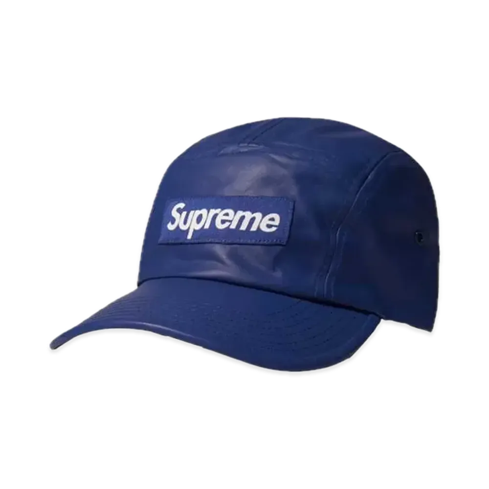 Supreme Leather Camp Cap "Royal"