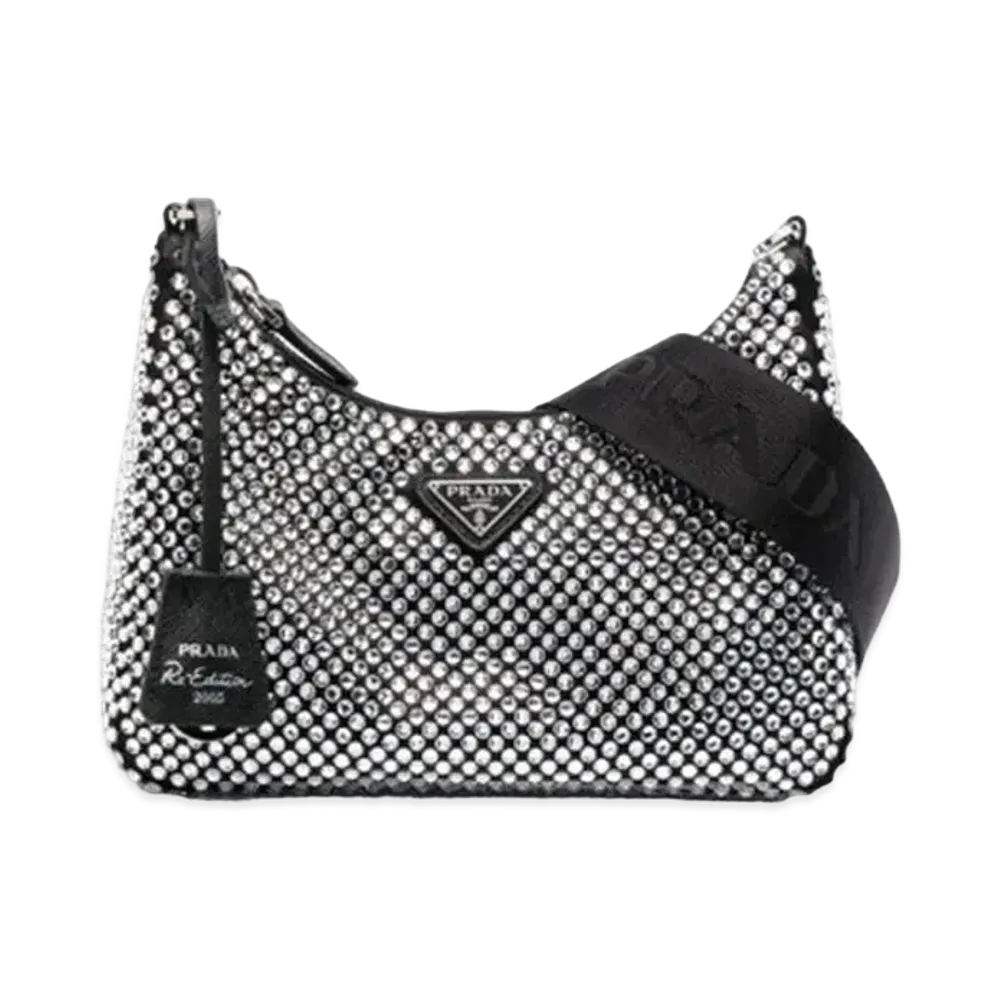 PRADA Prada Re-Edition 2005 Satin Bag "White"