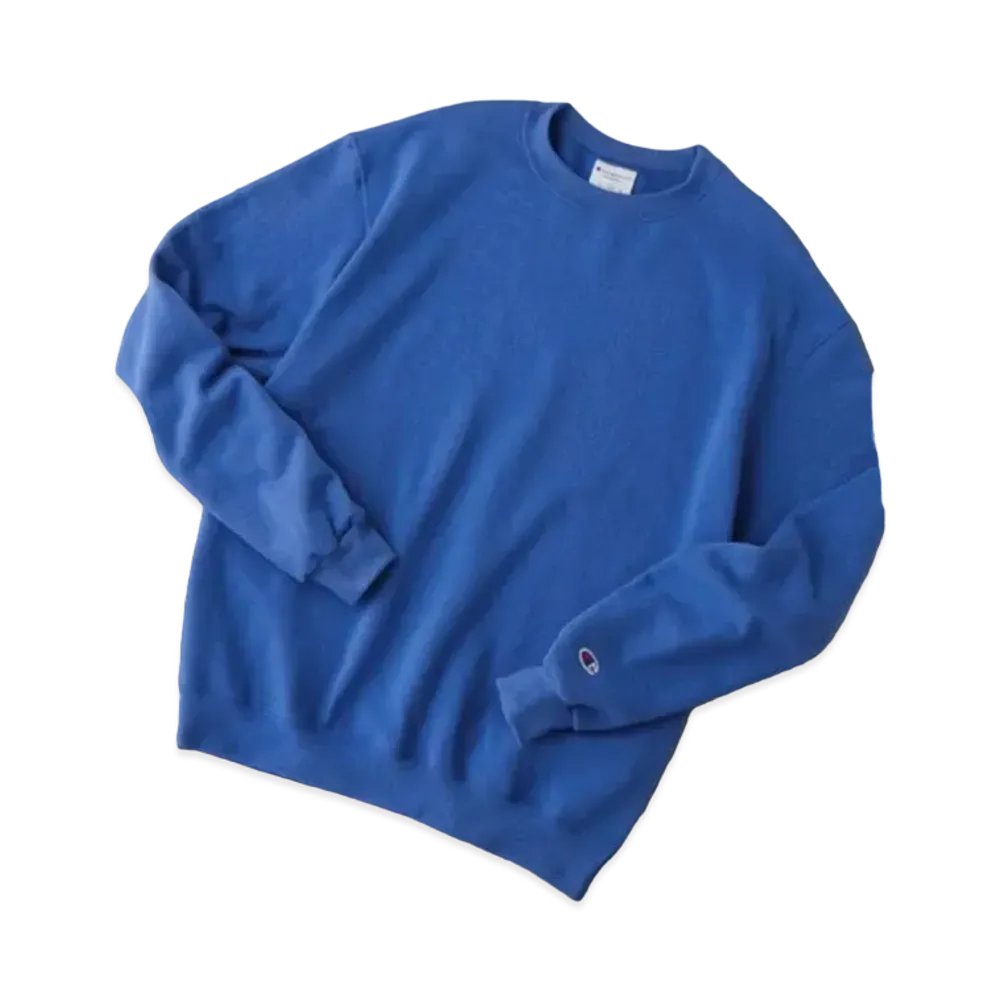 Champion Oversized Pullover Crew Neck Sweatshirt "Royal Blue"