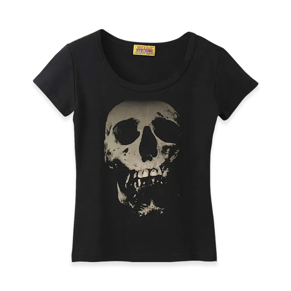 HYSTERIC GLAMOUR Skull Berry Chibi T-Shirt "Black"