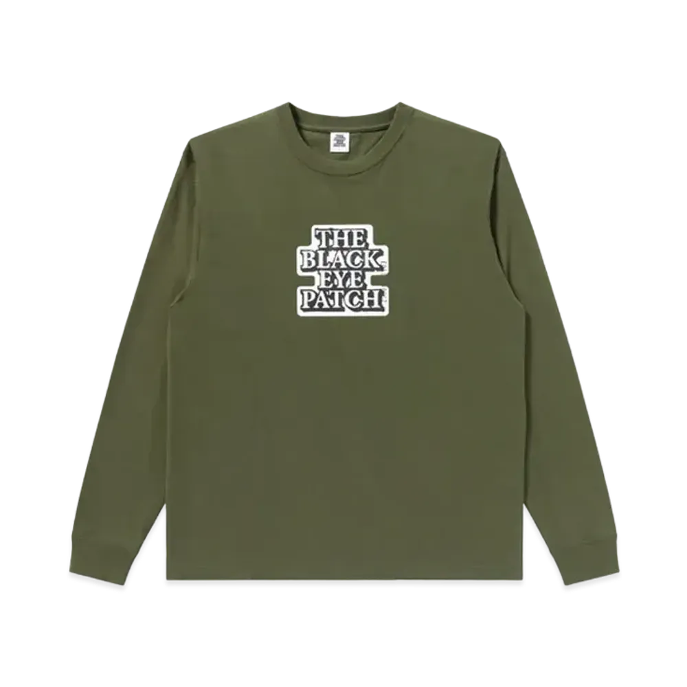 Black Eye Patch OG Label L/S Tee "Olive"