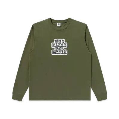 Black Eye Patch OG Label L/S Tee "Olive"