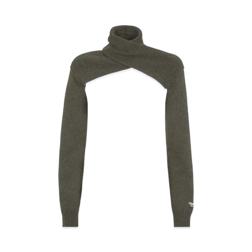 FENDI Women's Wool & Cashmere Shrug "Green"