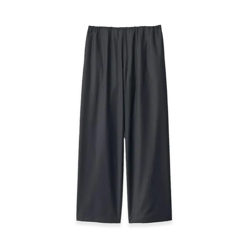 ssstein Wool Silk Drawstring Easy Pants "Black"