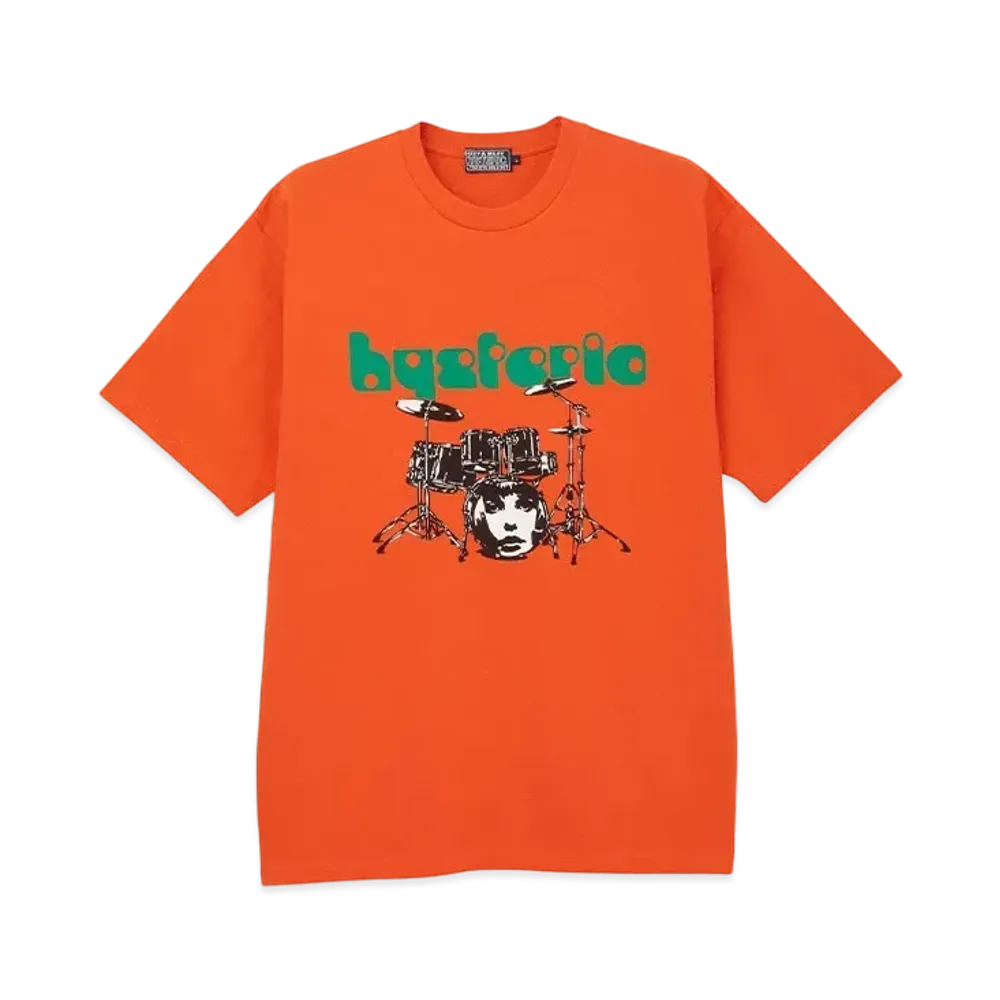 HYSTERIC GLAMOUR Drum Kit T-Shirt "Orange"