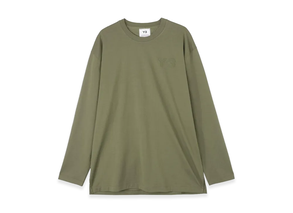 Y-3 M Classic Chest Logo L/S Tee "Khaki"