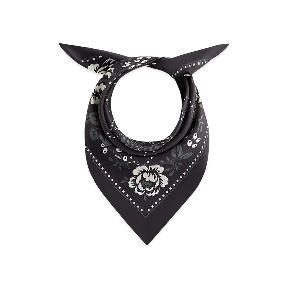 Kith Silk Bandana "Black"