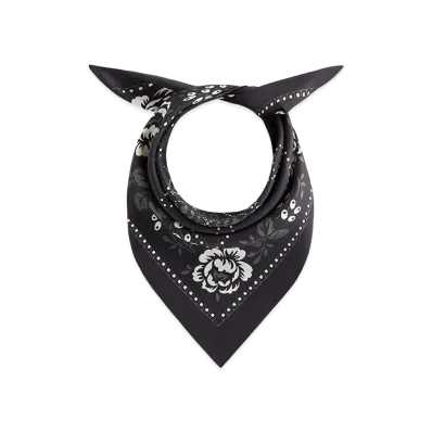 Kith Silk Bandana "Black"