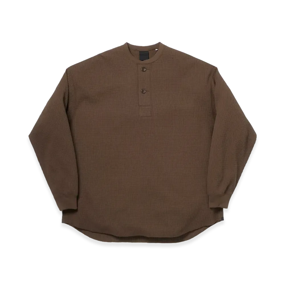 DAIWA PIER39 Women's Tech Thermal Henley L/S "Brown Gray"