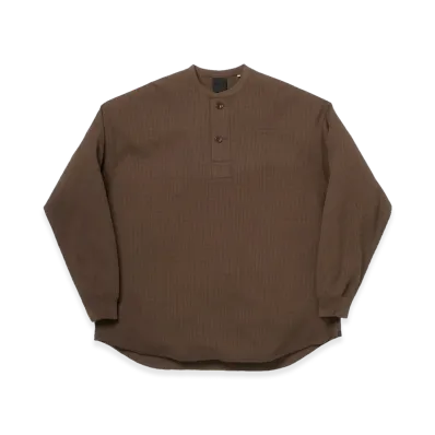 DAIWA PIER39 Women's Tech Thermal Henley L/S "Brown Gray"