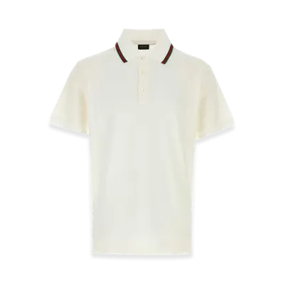 GUCCI Piquet Polo Shirt "White"