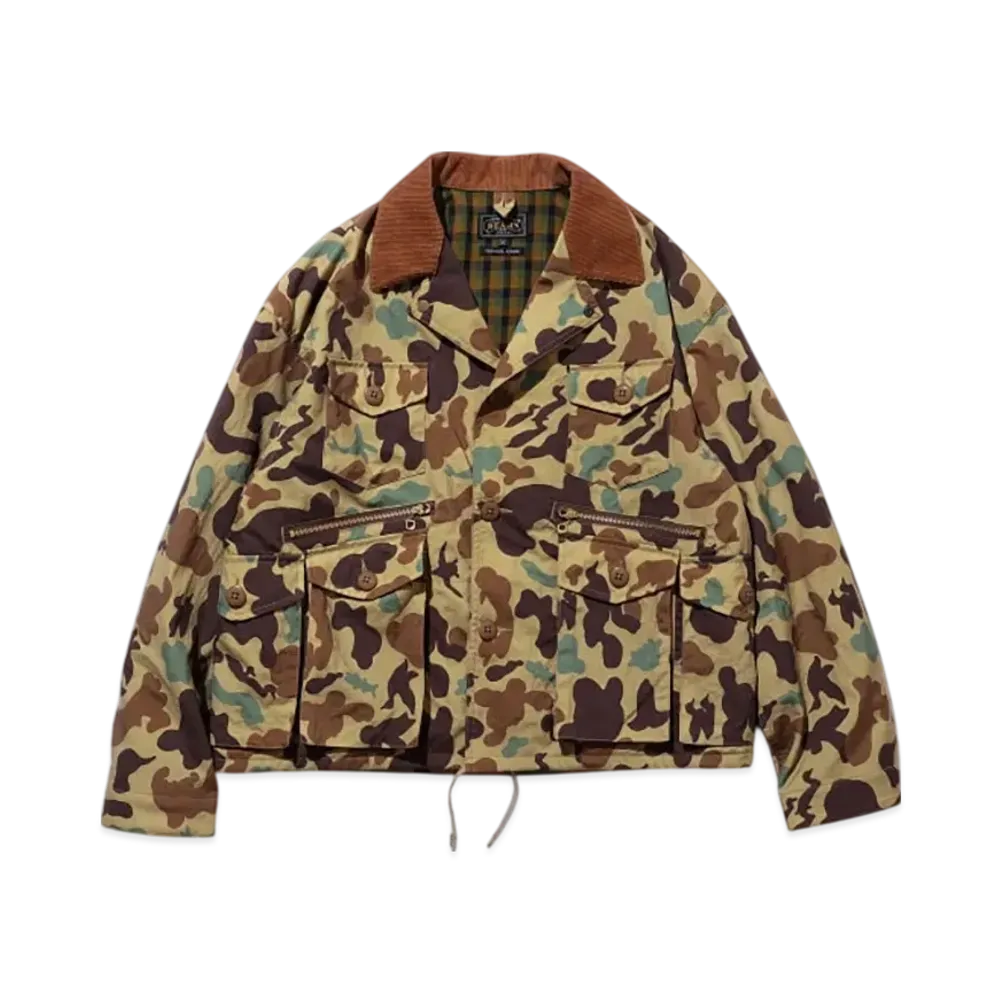 BEAMS Fishunting Jacket Animal Camo "Khaki"