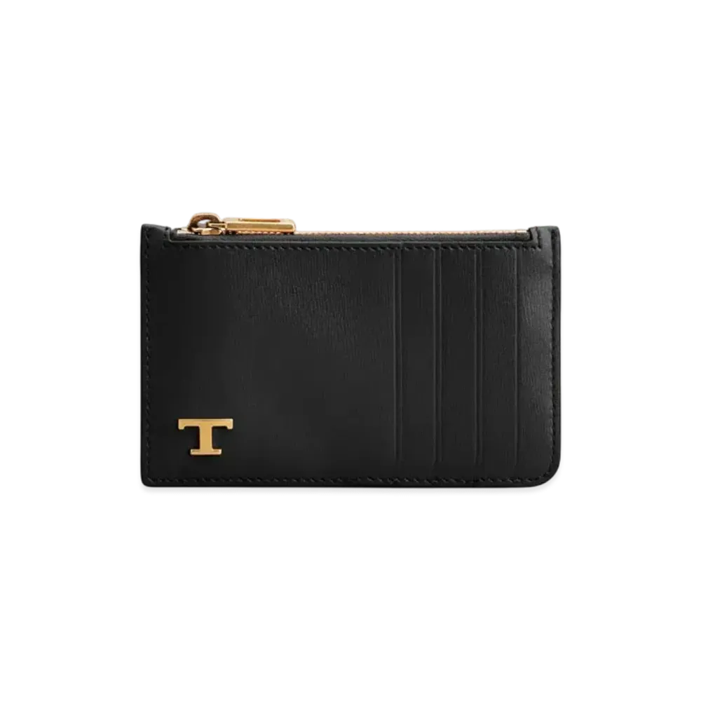 TOD'S Card Holder in Leather "Black"