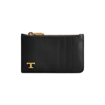 TOD'S Card Holder in Leather "Black"