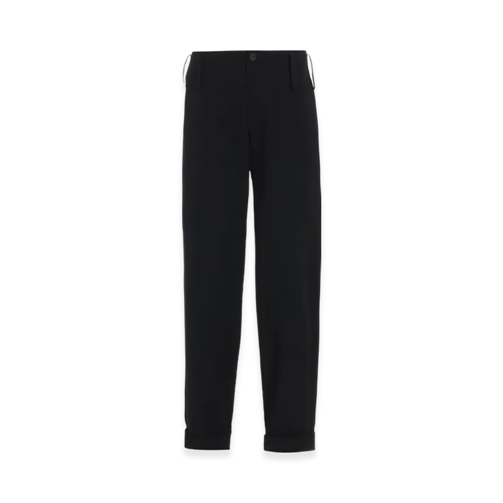 Yohji Yamamoto Gabardine Basic Pants "Black"