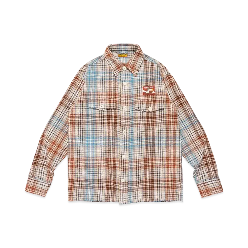 HUMAN MADE Check Shirt "White"