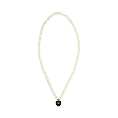 Valentino Women's Pearls Coeur Royal Necklace "Ivory/White"