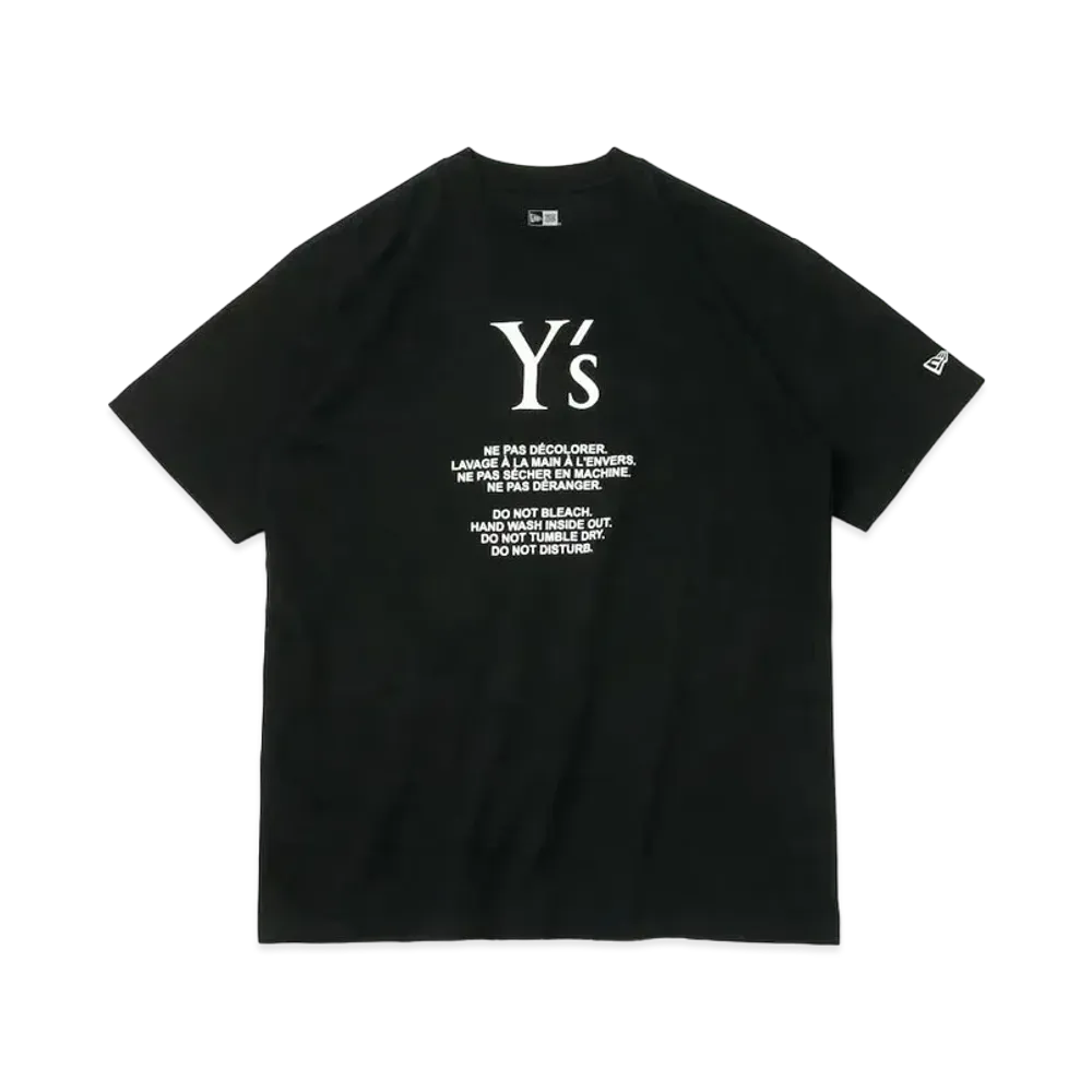 NEW ERA x Y's SS24 S/S Cotton Tee "Black"