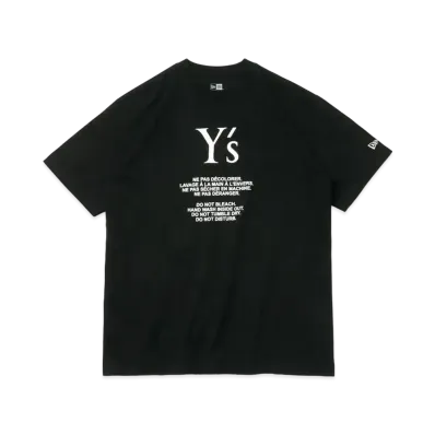NEW ERA x Y's SS24 S/S Cotton Tee "Black"