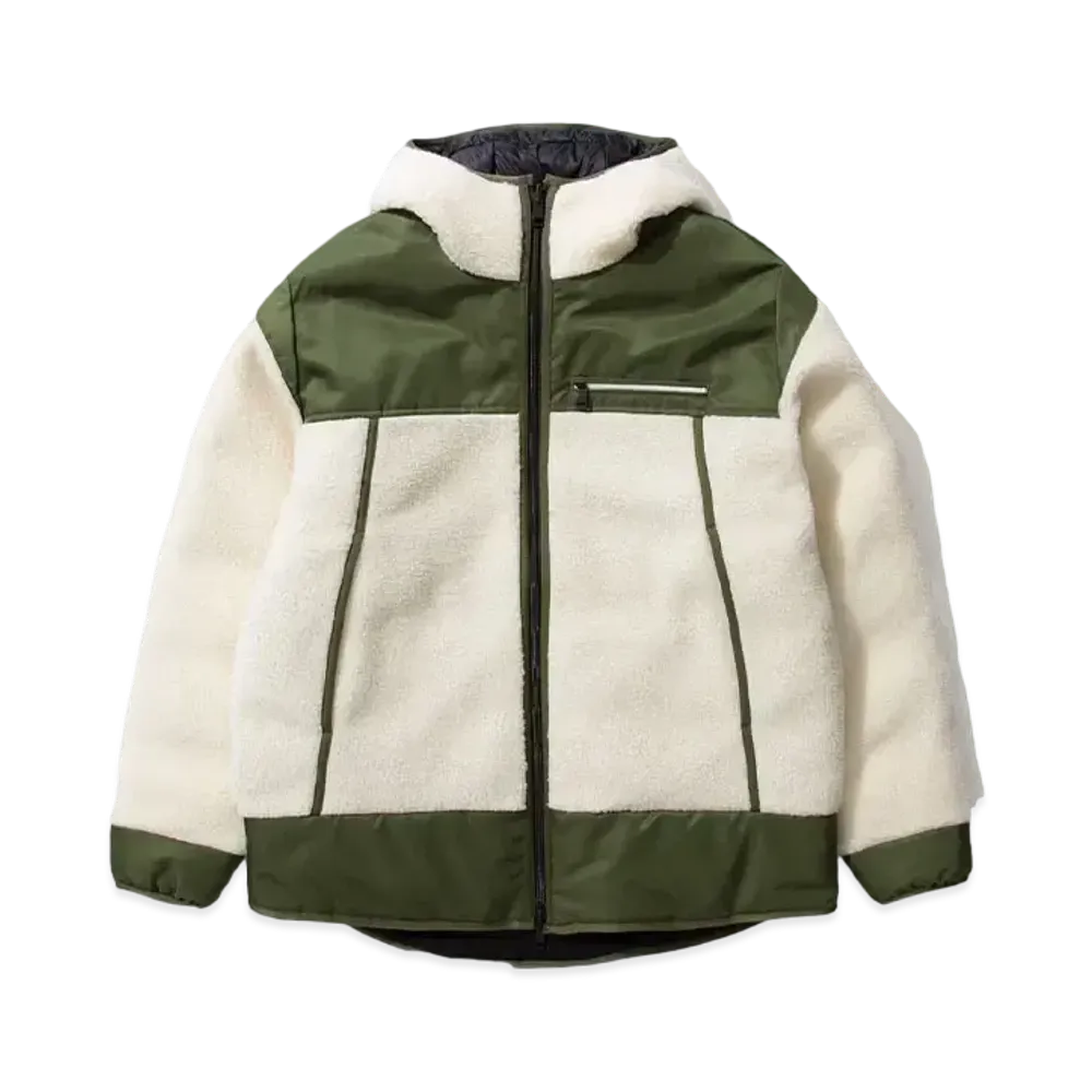 MONCLER Goustan Reversible Down Jacket "White Olive/Black"